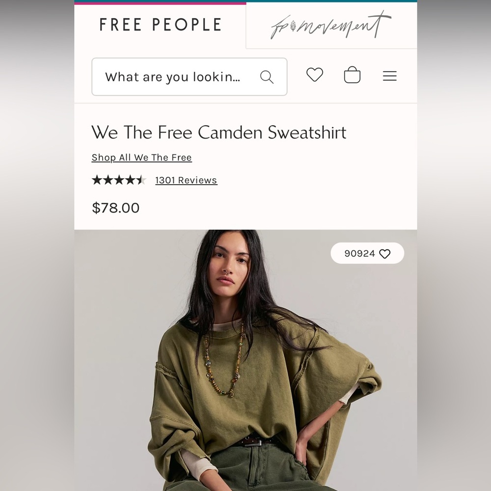 We The Free Camden Pullover in Python Color - image 2